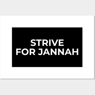 Islamic - Strive For Jannah Posters and Art